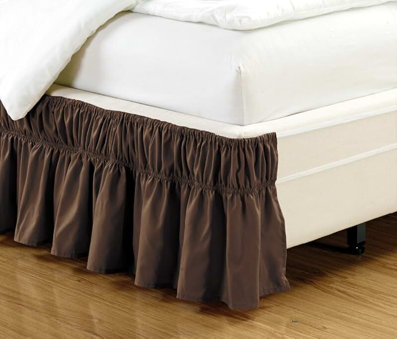 wrap around bed skirts queen size