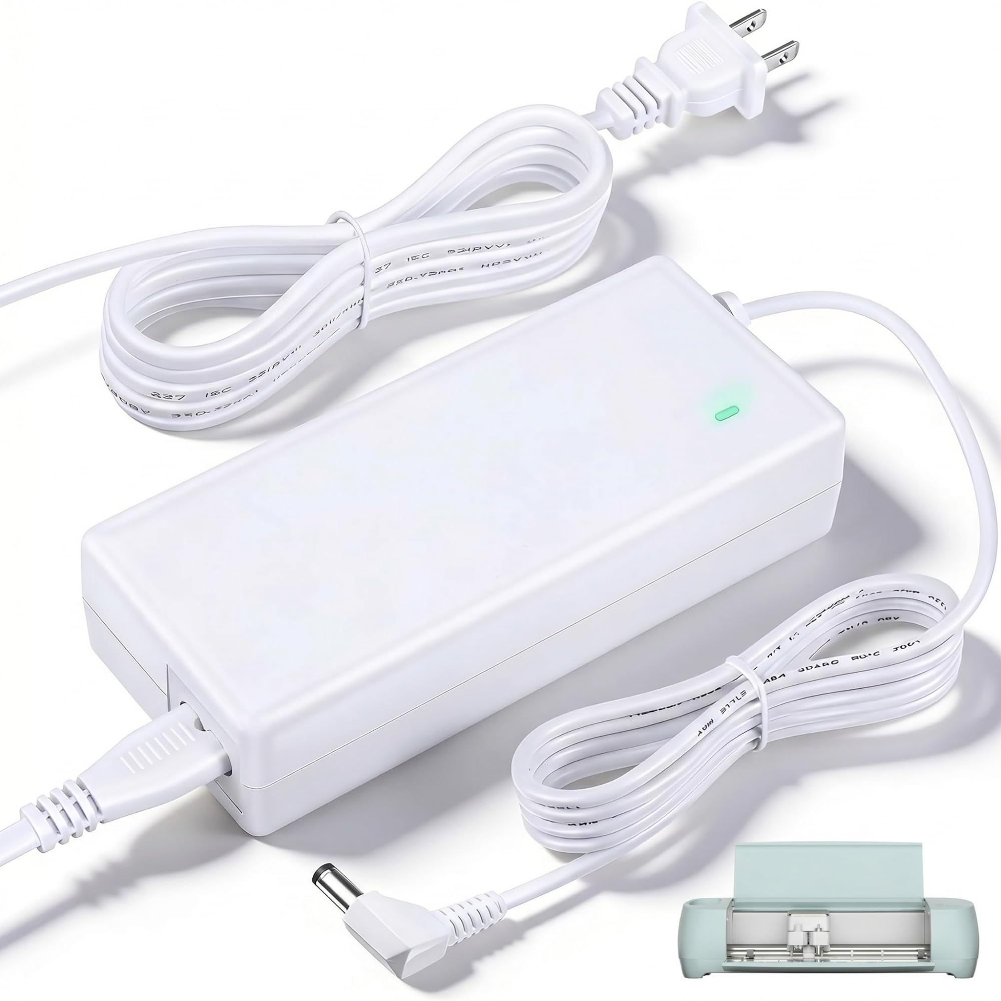 24V Power Cord Replacement Compatible with Cricut Explore 3 Cutting, 2.5A