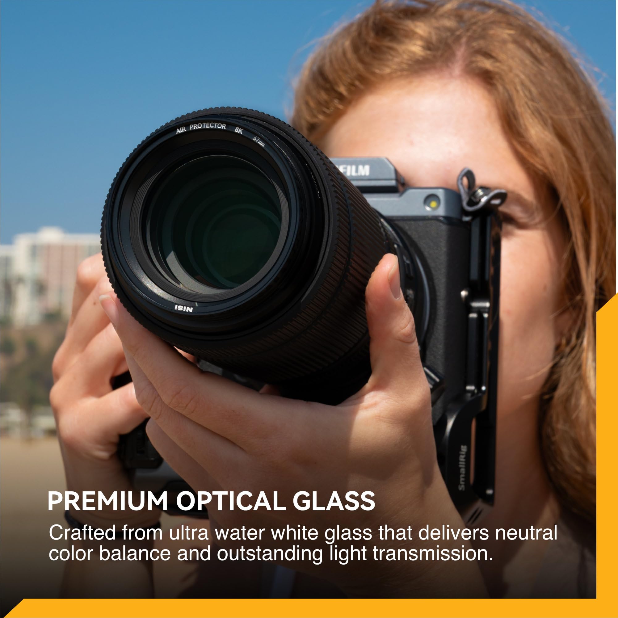 NiSi Filtro UV Air Protector 8K da 67mm, Rivestimento Nano 48 strati, Testato risoluzione 8K, Vetro Ottico esclusivo