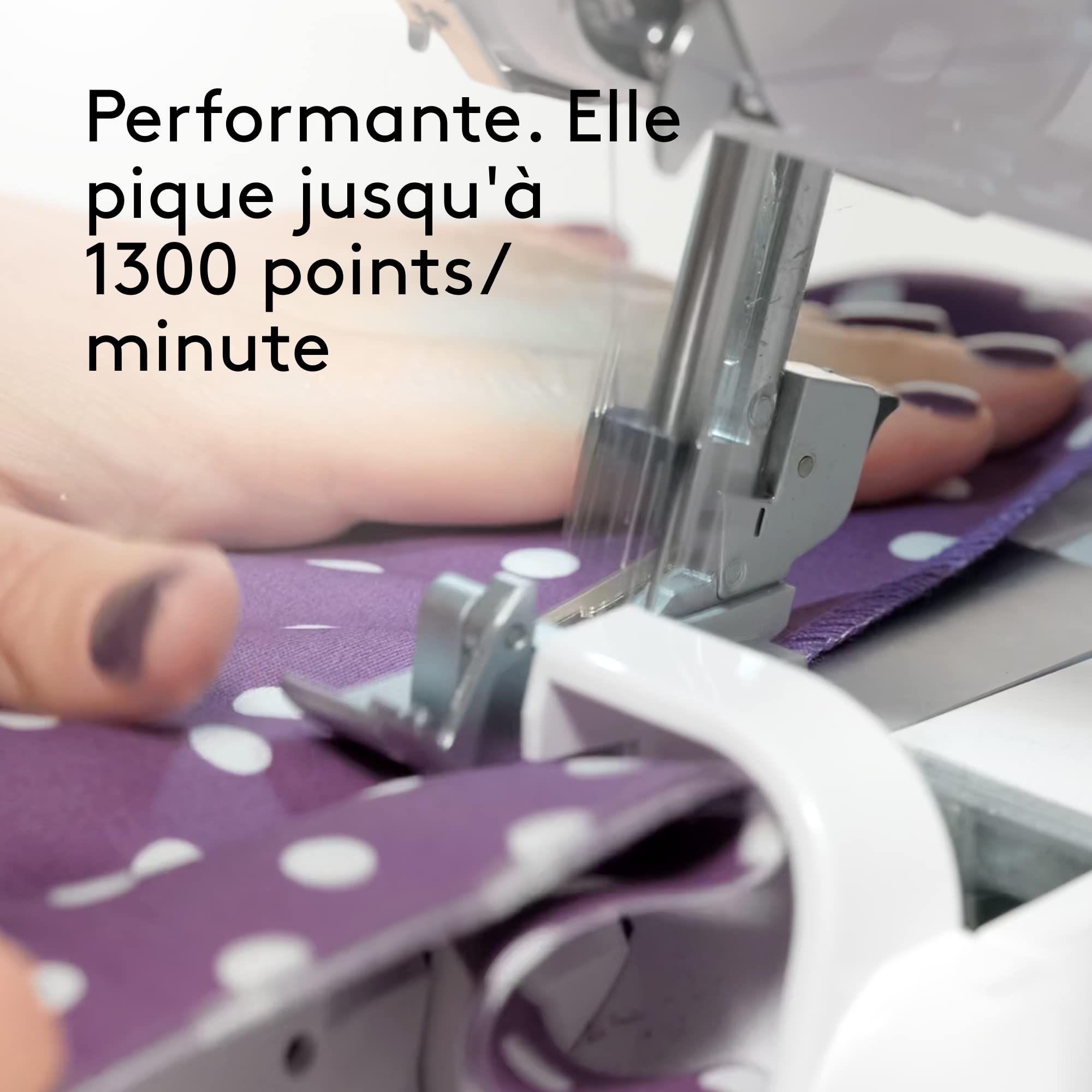 VIOLA LOOK T8 Surjeteuse avec Différentiel, Enfilage Simplifié, Machine à Coudre Overlock Facile à Utiliser 2/3/4 Fils, Lumière LED, Silencieuse