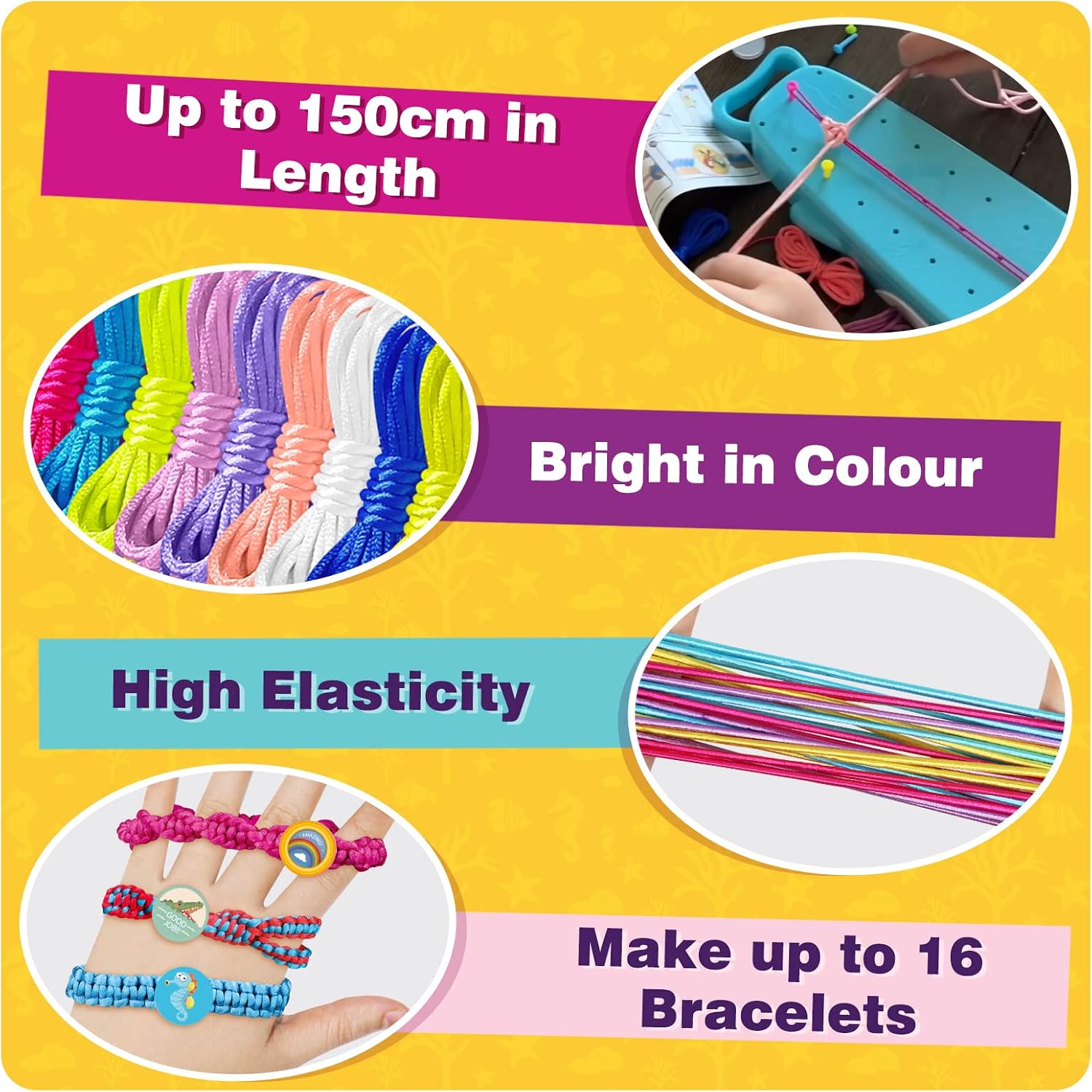 Euclidean Cube Bracelet Making Kit, Jewelry Making Kit Crafts for Girls Ages 6-12 - Image 5