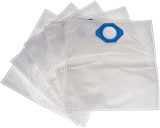vhbw 5x Bolsa compatible con Nilfisk GA70, GM80, GM90, GS80, G90, GM80P, GM90 POP aspiradora - vellón micro, 39 cm x 40 cm blanco