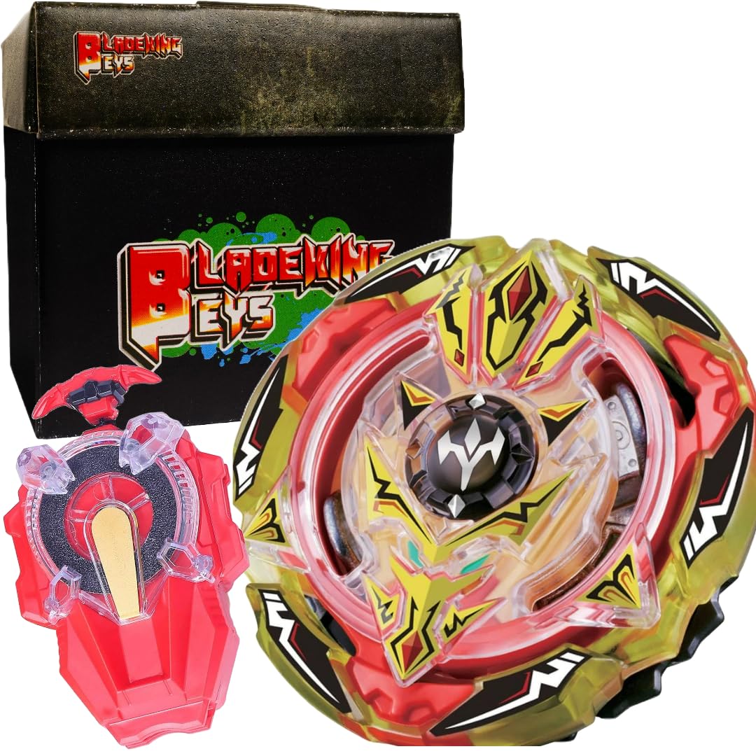 BLADEKING BEYS Sparking Launcher Kit- B103 Screw Trid'nt 8Bump Wedge + Sparking Launcher + Toy Storage Box