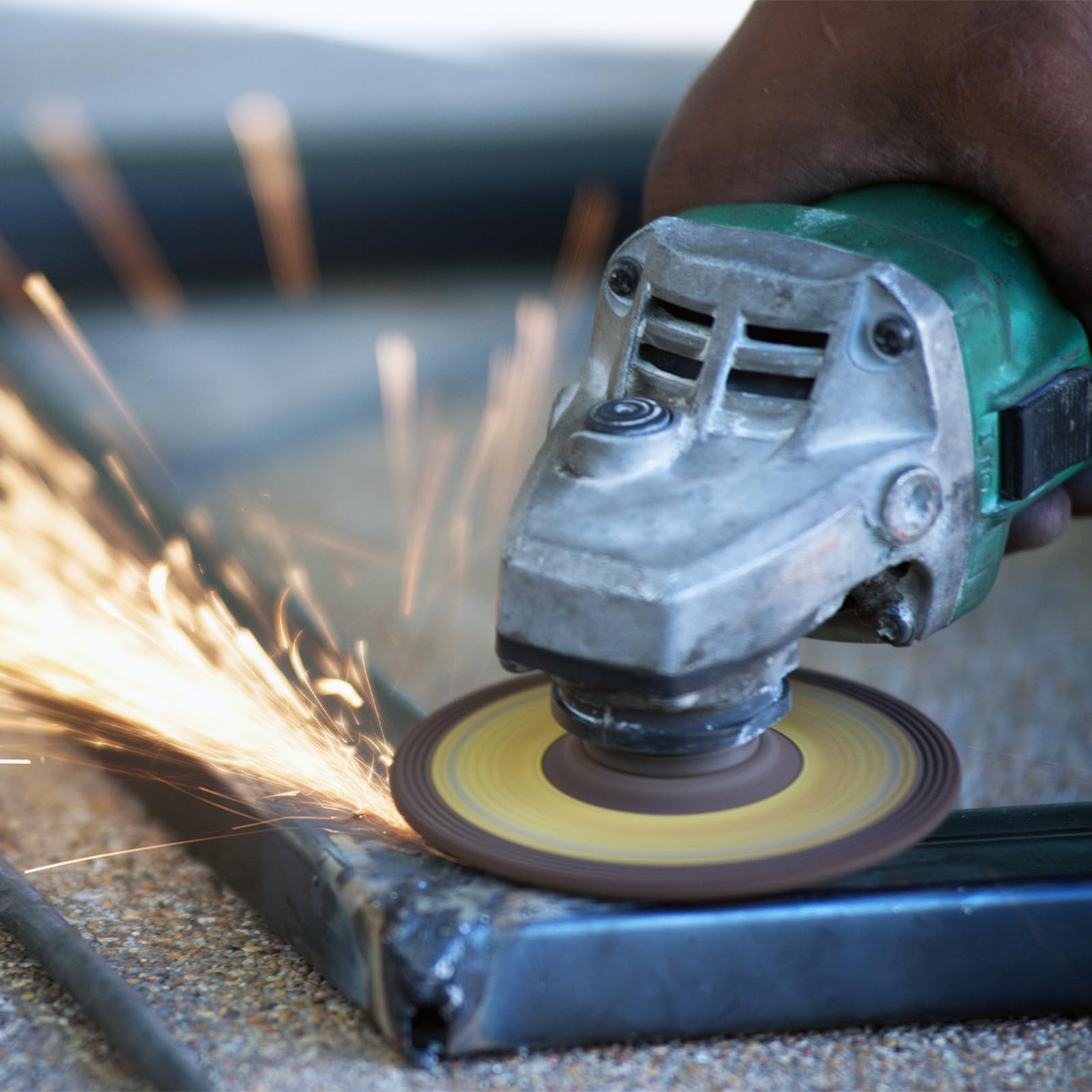 Fächerscheiben für Winkelschleifer, Körnung 40, 60, 80, 120, Aluminiumoxid, Schleifscheiben für Metall, Edelstahl, Rostentfernung, Endbearbeitung, Schleifen, Entgraten, 80 Stück
