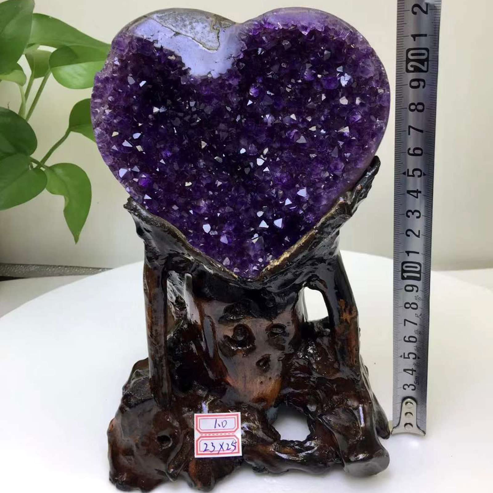 アメジスト クラスター 原石 天然石 パワーストーン ハート 251g