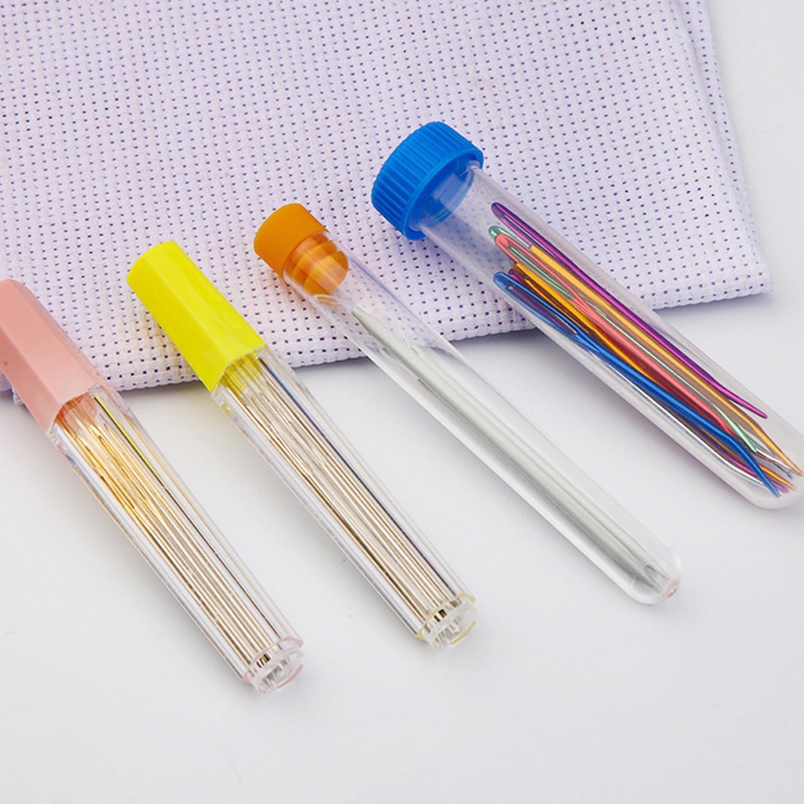 Kit per Cucire con Aghi Big Eyes, Filati per Imparare a Lavorare a Mano, Set di Metallo per rammendo, Lavoro a Maglia