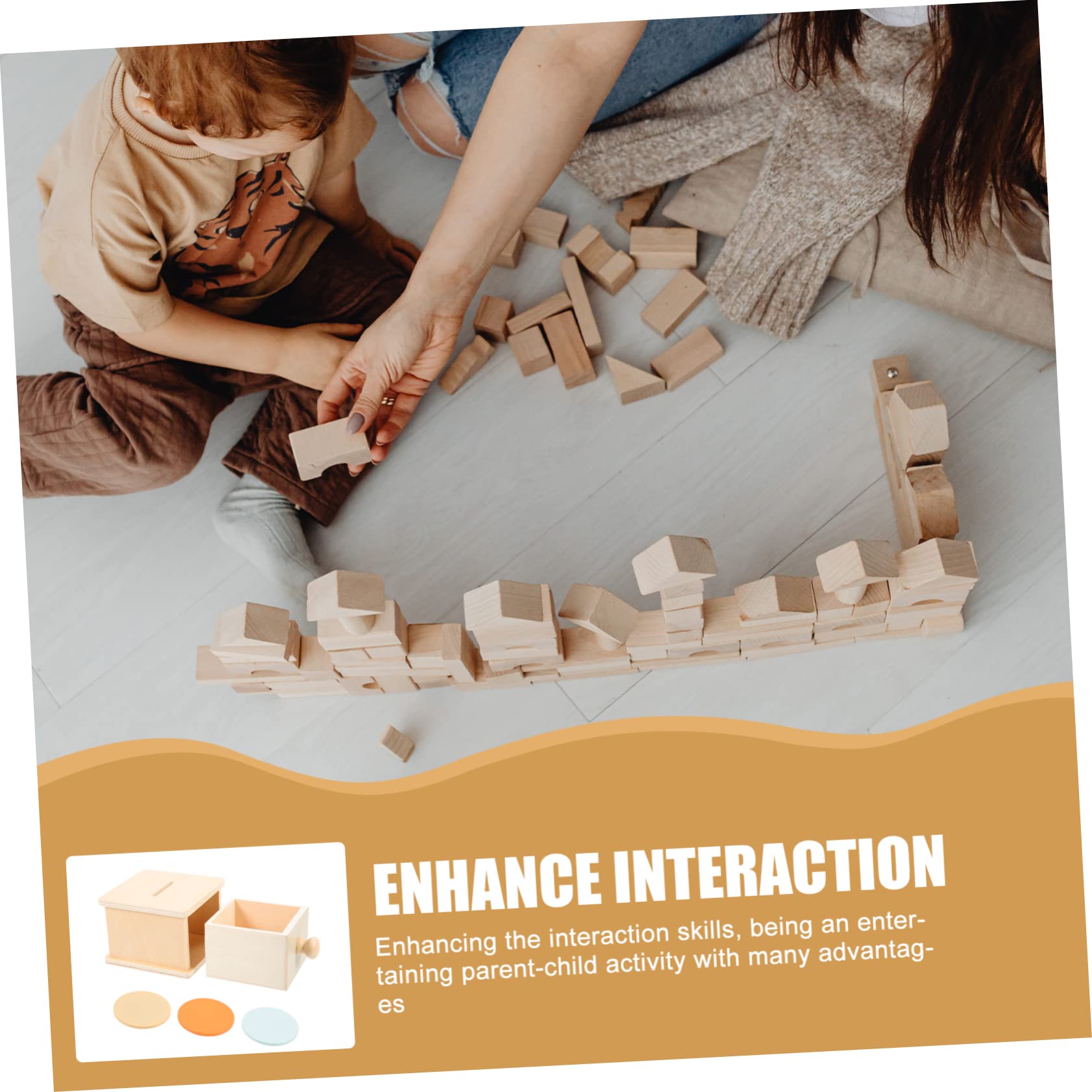 Amazon.co.jp: ULTECHNOVO 箱 コインボックスのおもちゃ モンテッソーリのコインドロップボックス 赤ちゃんのコイン落としおもちゃ  モンテッソーリシェイプソーターボックス モンテッソーリのコインボックス モンテ : おもちゃ