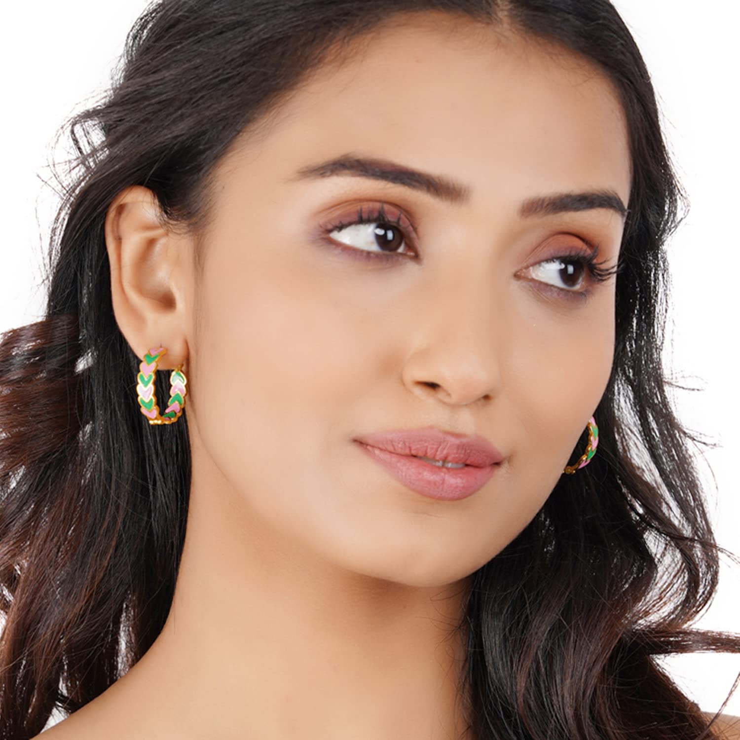 Brass Hoops Earrings
