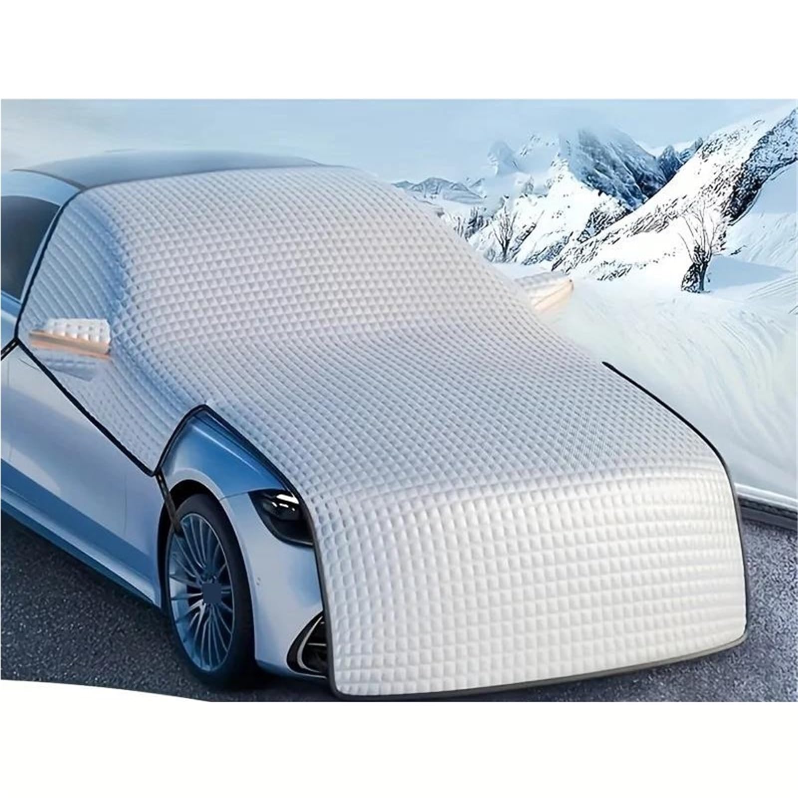 Copri Parabrezza Auto Inverno Paraneve per Auto, Protezione Antigelo, Antivento, Copertura per Parabrezza, Parasole