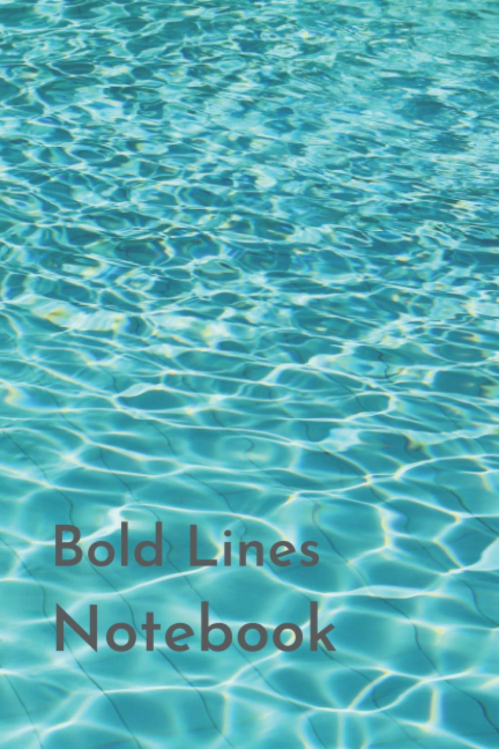 Bold Lines Notebook: Thick Lined Paper Pad 6x9" for Students, Seniors, and Those with Vision Impairment