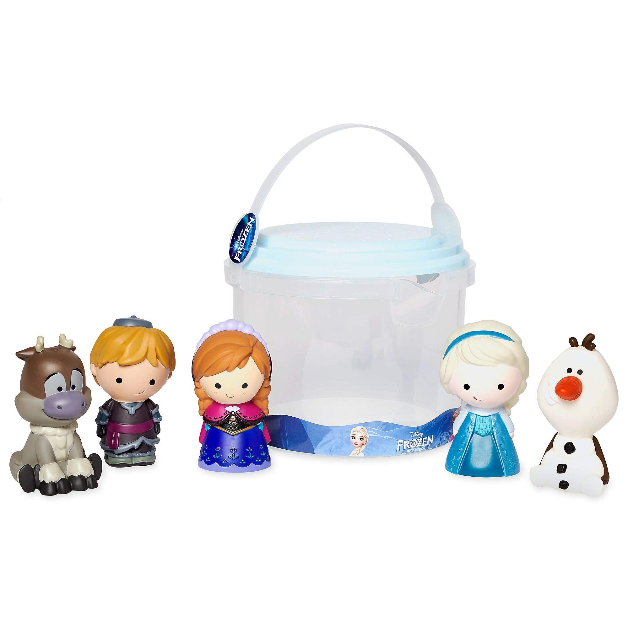 Disney Frozen Deluxe Bath Toys 5 Piece Set Tub Toy Playset Anna Elsa Olaf Sven