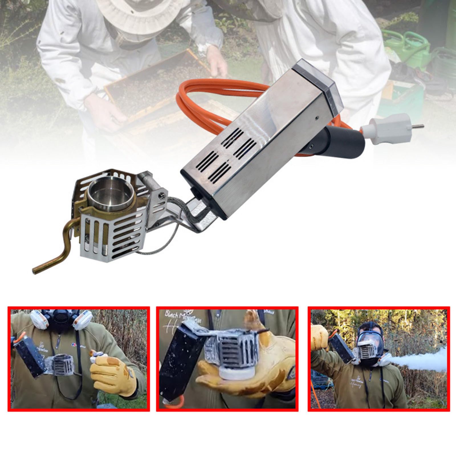 Vaporizzatore di acido ossalico,Attrezzature per apicoltura,Sublimatore portatile di acido ossalico, isolamento termico, per apicoltore