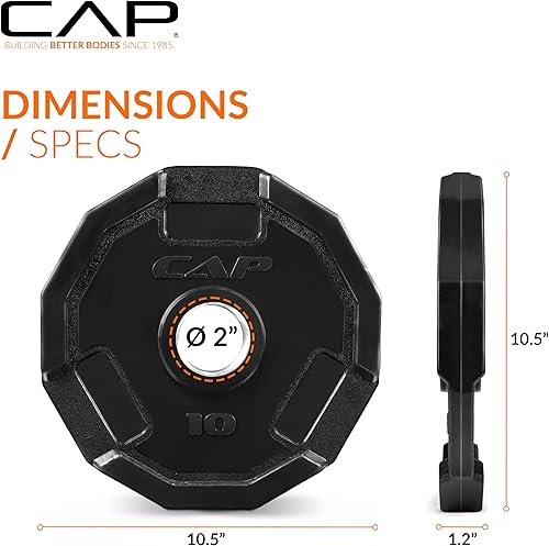 Miniatura 89 de CAP Barbell Placa de peso olímpica de 2 pulgadas Múltiples opciones
