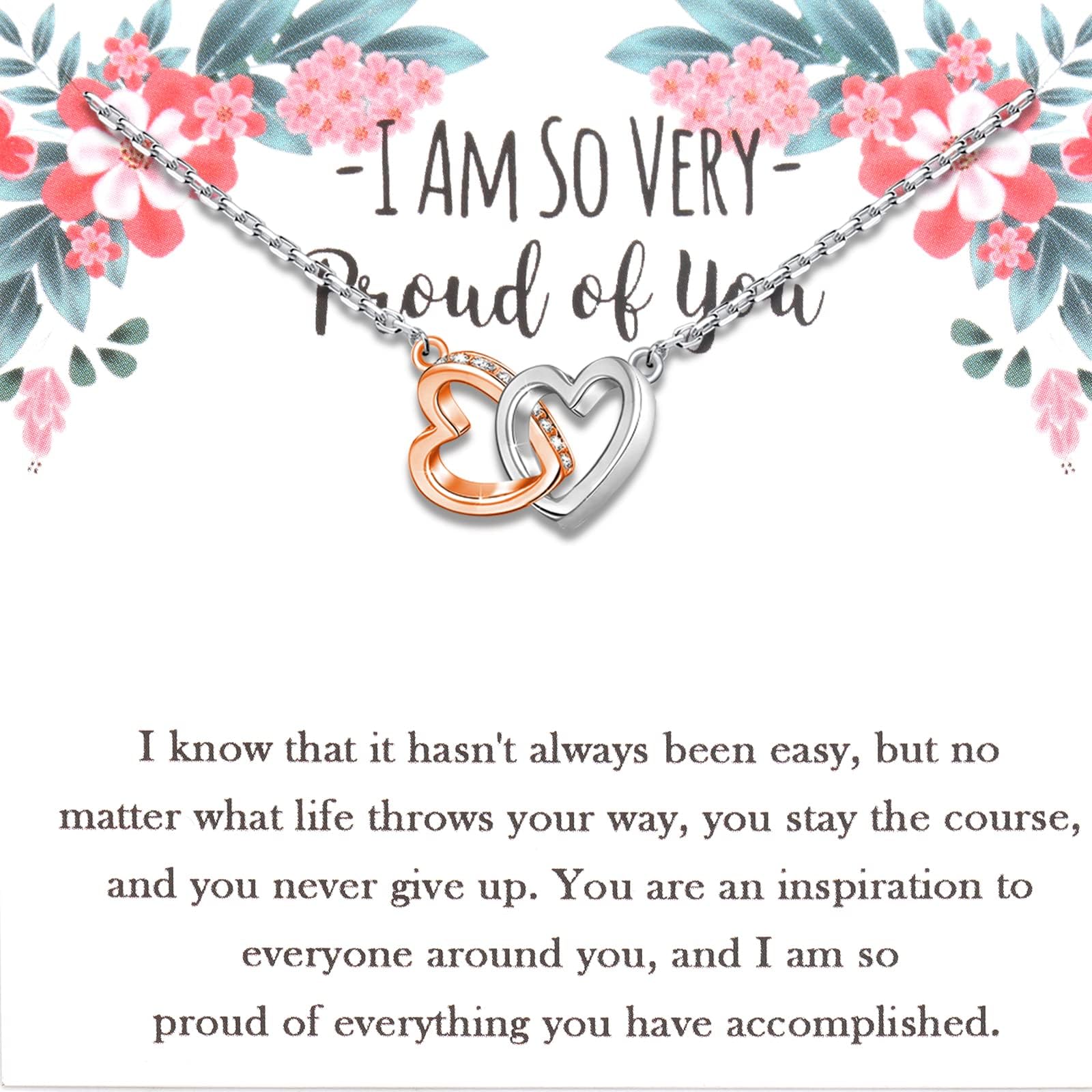 KUIYAI I Am So Very Proud Of You Graduation Gift Congratulations Inspirational BFF Gift