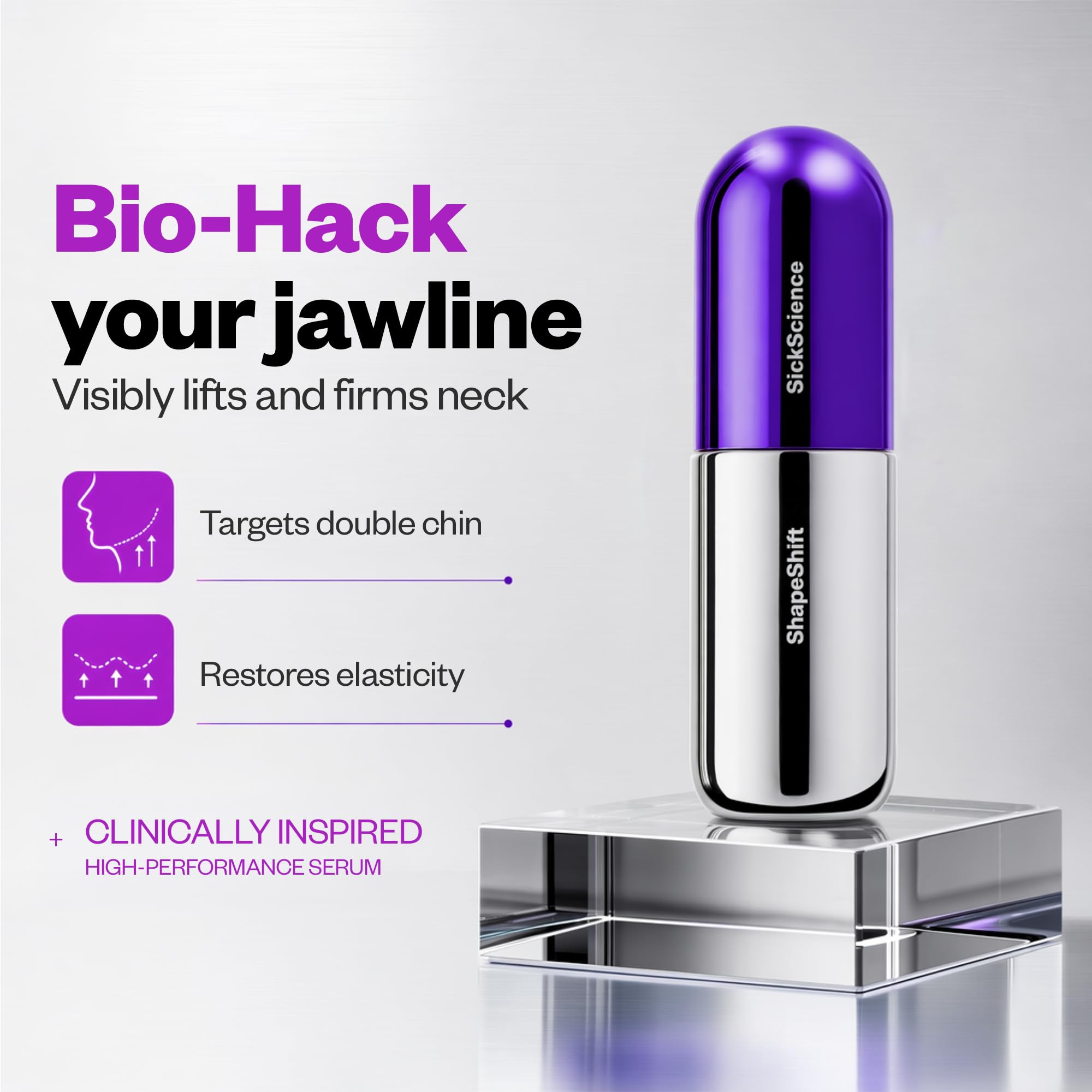 SickScience ShapeShift Exosome V-Line Jaw & Neck Firming Serum