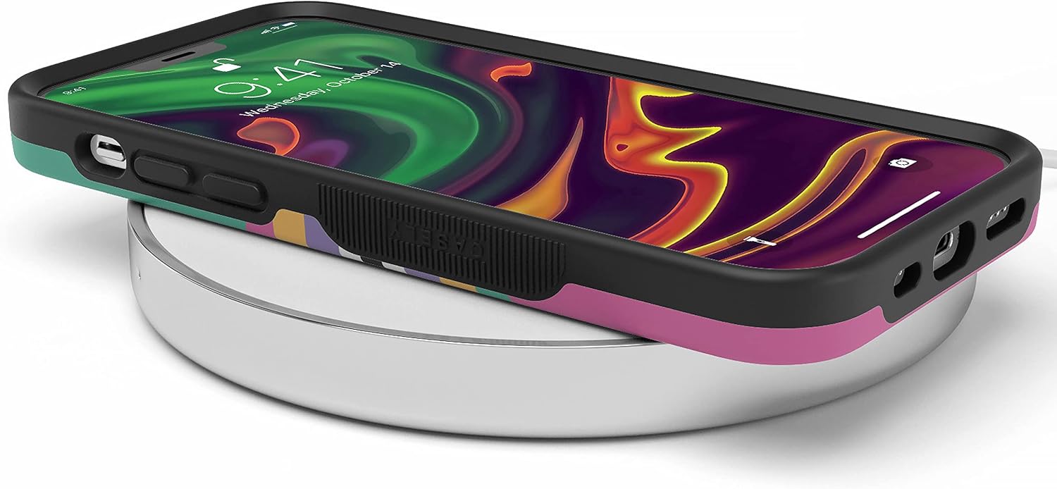 Casely iPhone 12 Pro Max Case | Rad Dad | 80's Colorblock | Bold Protective Design | Compatible with MagSafe