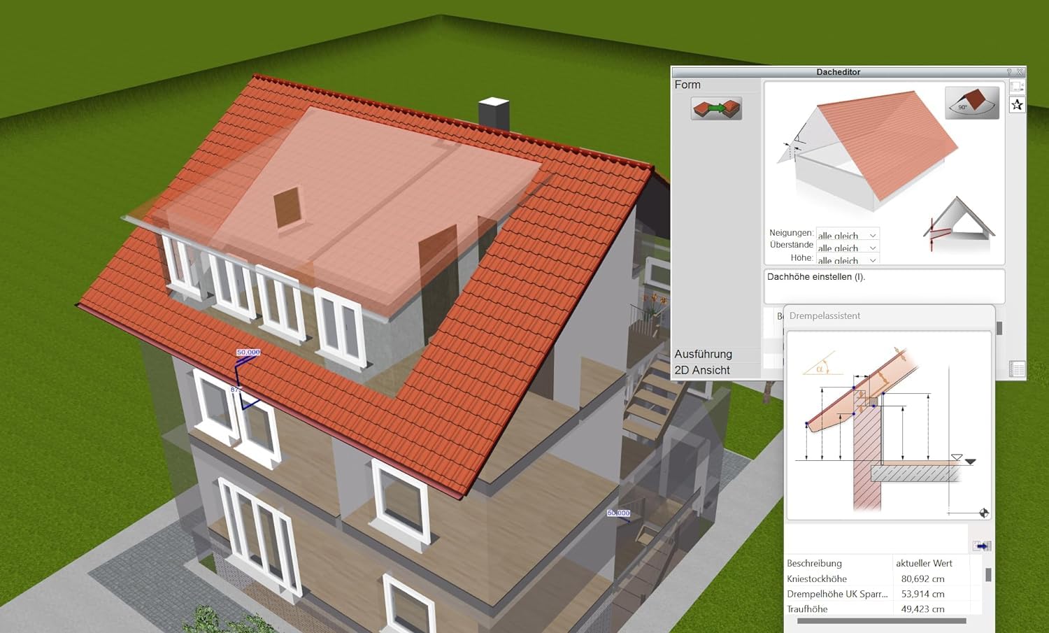 Plan7Architekt Pro 5 - Professionelle 3D CAD Architektur & Hausplaner Software, Grundriss Programm, Raumplaner, Wohnungsplaner