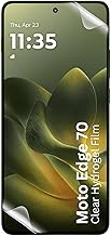 Hydrogel Film Screen Protector for Moto Edge 70 | Ultra Clear, Self-Healing Film | Flexible, Anti-Scratch Moto Edge 70 Screen Guard - Transaparent