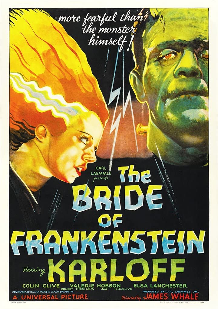 RPW Roystone Print Works The Bride Of Frankenstein Vintage Movie Film A4/A3 Wall Art Poster (A4)