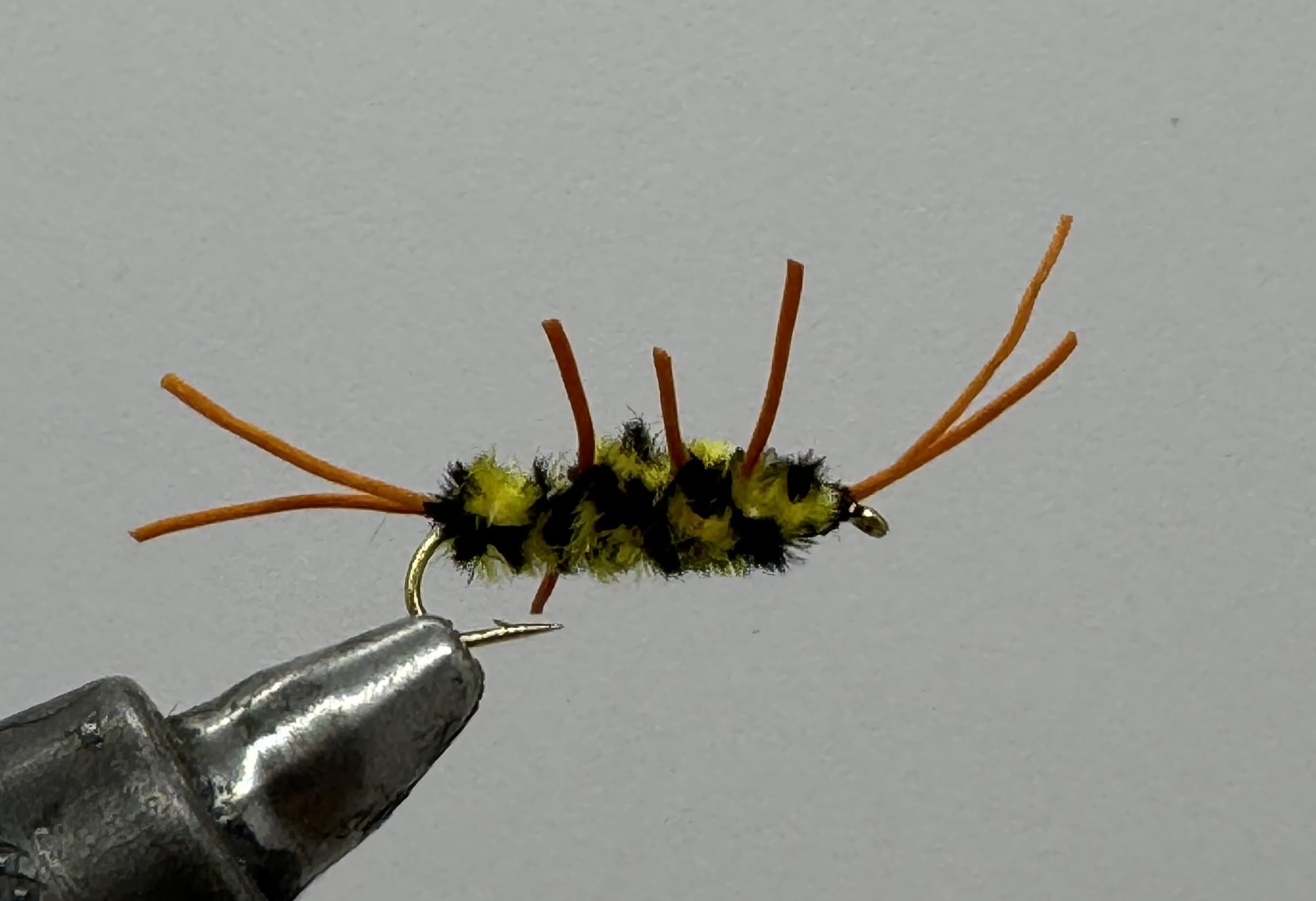 12 Pack Pat's Rubber Legs Black/Yellow for Trout Fishing- Strike Fly Company