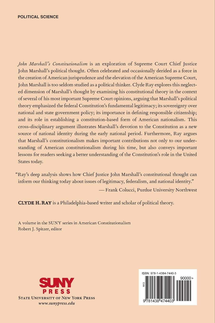 John Marshall's Constitutionalism