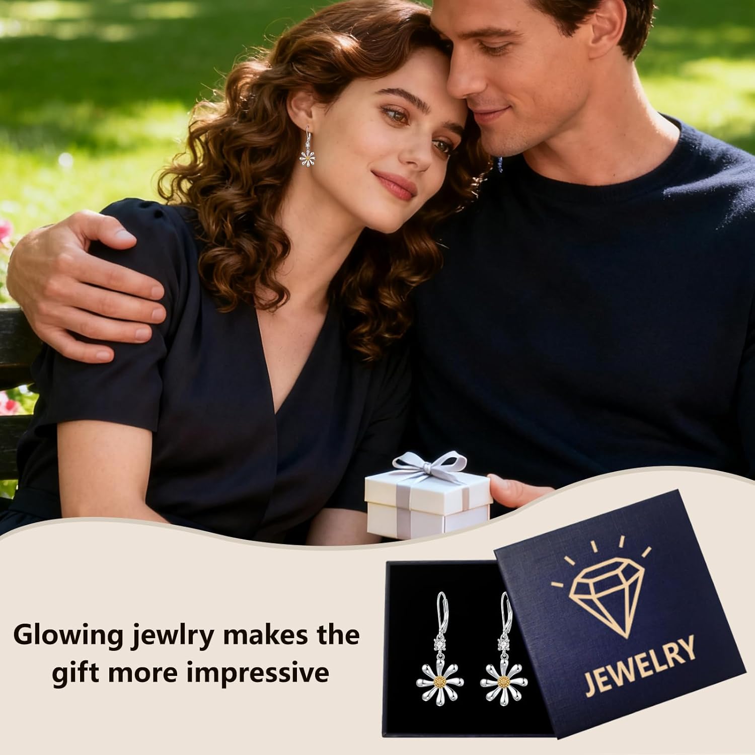 Scottish Thistle/Daisy Earrings Jewelry Sterling Silver Purple Thistle Flower Dangle Earrings Gifts for Women - Image 6