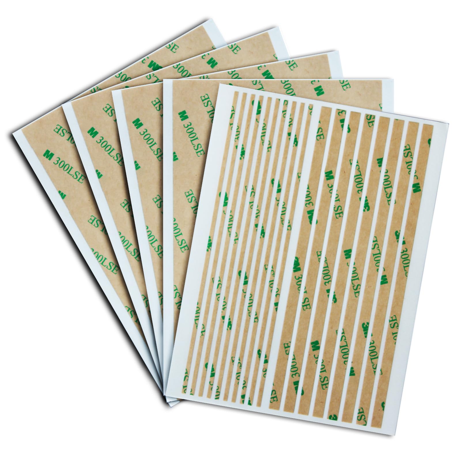 Double Sided Tape,Clear Adhesive Tape,Heavy Duty Thin Transfer Tape,Sticky,Waterproof,5 Sheet(Strips,Sheet) for Repair Cell Phone,DIY,Home,Automotive Deco