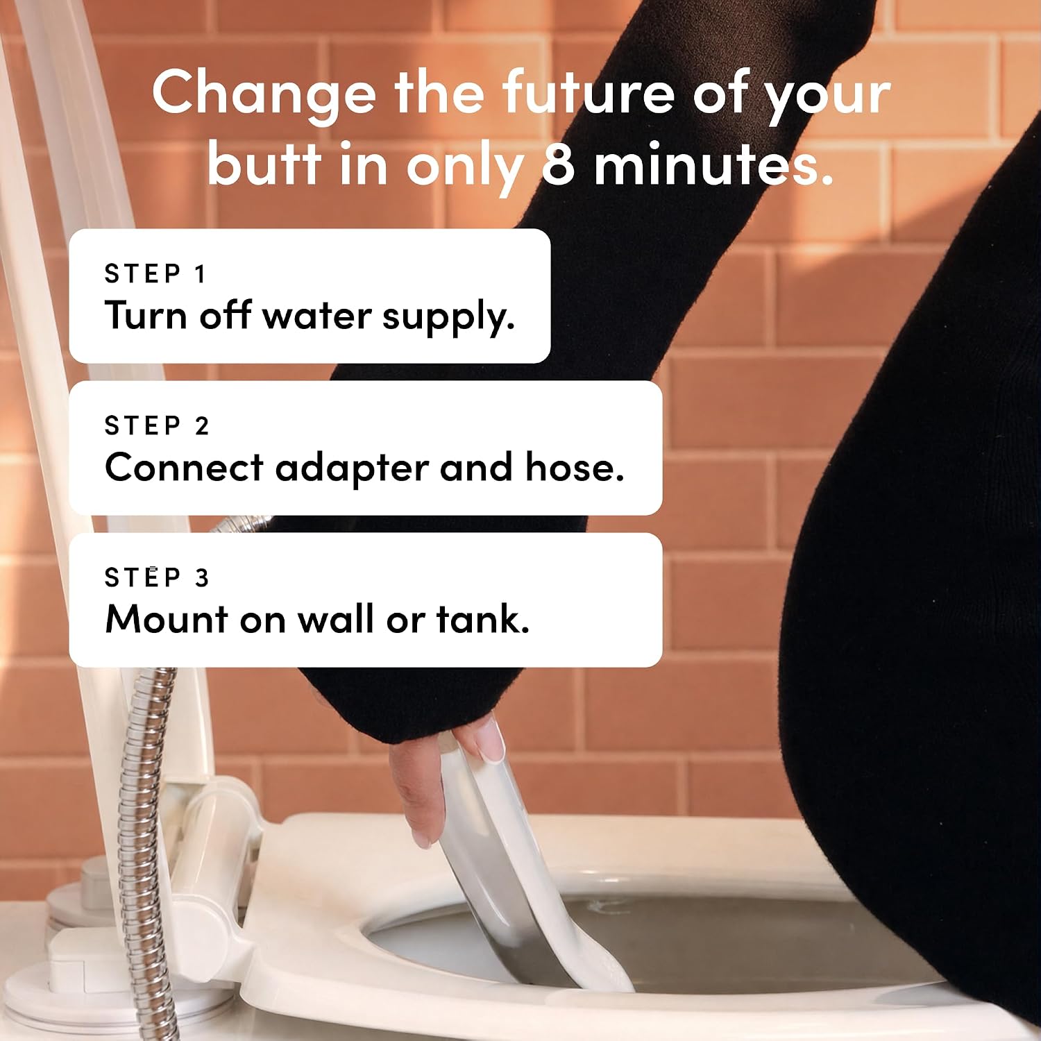 TUSHY Handheld Bidet Sprayer for Toilet, Adjustable Water Pressure photo 6