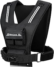 BAGAIL Weight Vest for Strength Training, Removable Iron Plates, Adjustable Chest Size, High Performance Fitness Vest for Men and Women, Ideal for Fitness Workouts, Yoga Training and Aerobic Exercise