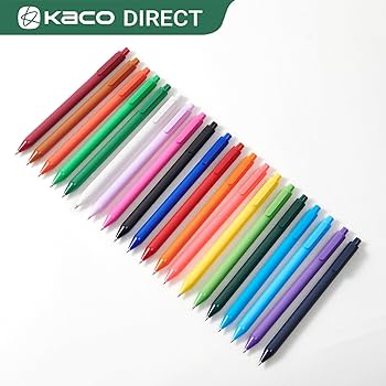 kaco♩⋆* Amazon.com: Kaco PURE Gel Pens Assorted Color Ink 20 Pieces