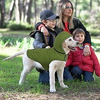 Vista 5 de EMUST Chaqueta para perros – Chalecos de invierno acogedores para perros pequeños a grandes, tiras reflectantes, ropa gruesa a prueba de viento