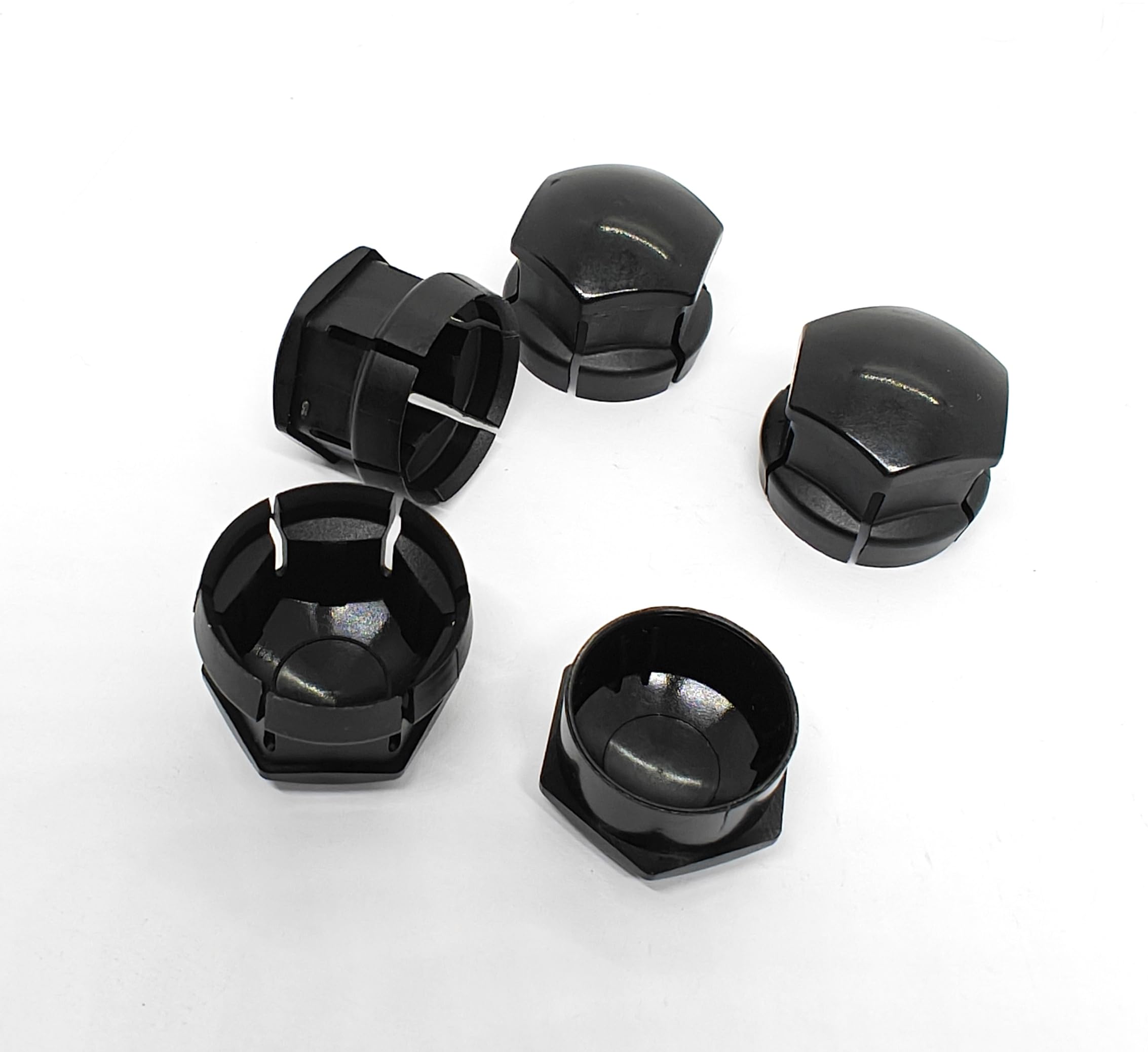 Cache-écrous de roue pour Volvo S60 S80 S90 V60 V90 XC40 XC60 XC90 POLESTAR (grand type, noir)