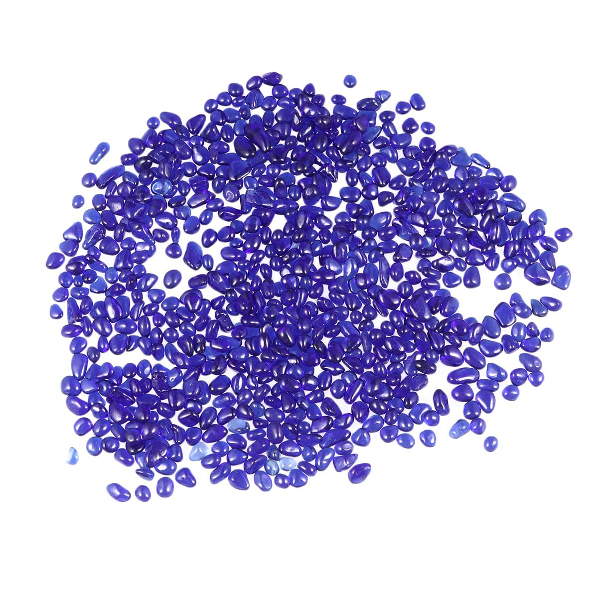 HANABASS Ghiaia in Vetro Colorata per Acquario 500g, Decorazioni Acquario Leggere e Sicure Design Colorato, per Casa e Negozio