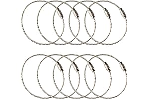 The Ultimate Luggage Tagging Solution: Aircraft Cable Wire Keychains with Loop Attachments