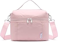 Vista 47 de NOL Natural Organic Lifestyle Bolsas de almuerzo aisladas para mujeres Bolsa refrigeradora Nailon ligero impermeable Lonchera para el trabajo