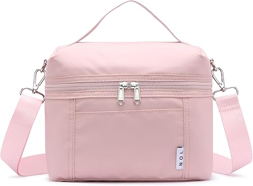 Miniatura 50 de NOL Natural Organic Lifestyle - Bolsas de almuerzo aisladas para mujer, bolsa tipo nevera ligera de nylon impermeable para el trabajo Verde(Amy