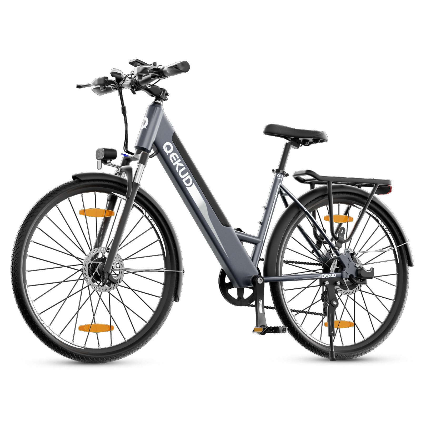 Bicicleta eléctrica de 26 Pulgadas, Bicicleta de montaña, Bicicleta de Ciudad eléctrica con batería de Iones de Litio de 36 V 12,5 Ah, Modo híbrido, Alcance de hasta 100 KM, Motor de 250 W