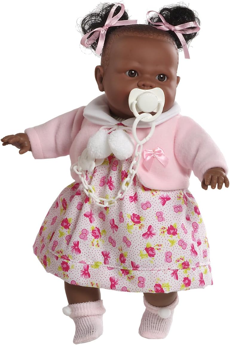 Berbesa 4352 Alicia Doll Cries to Remove His Pacifier, 38 cm, Multi Color