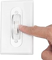 Vista 2 de Protectores de interruptor de pared, cubiertas de placa de seguridad para niños, decoración del hogar (paquete de 4), transparente, mantiene