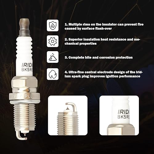 Miniatura 4 de MAYASAF Kit de bujías de iridio y bobina de encendido UF349 6 pares compatibles para Nissan 05-19 Frontier/01-12