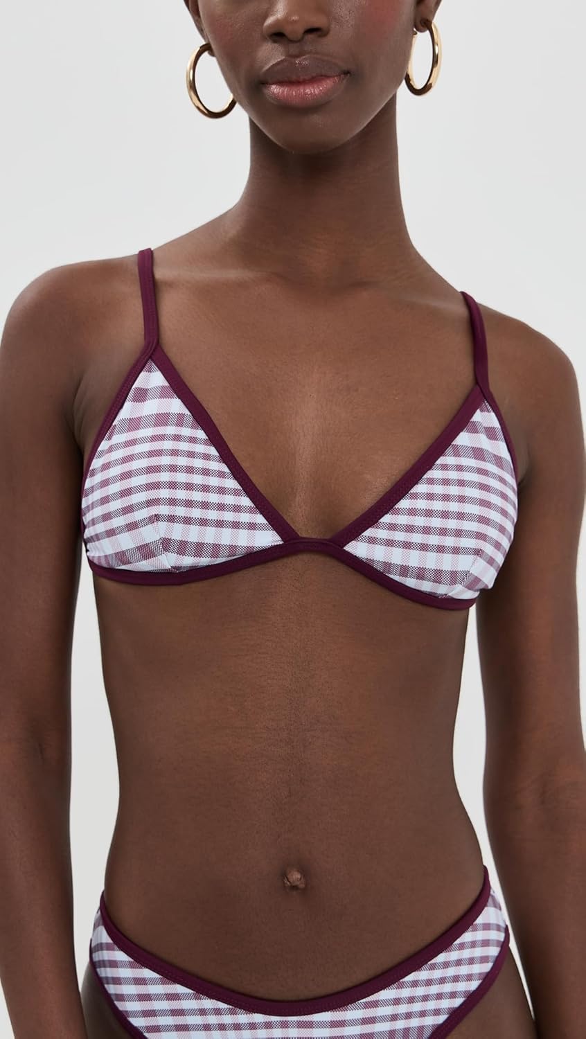 Good American Women's Plaid Bikini Top - Image 2