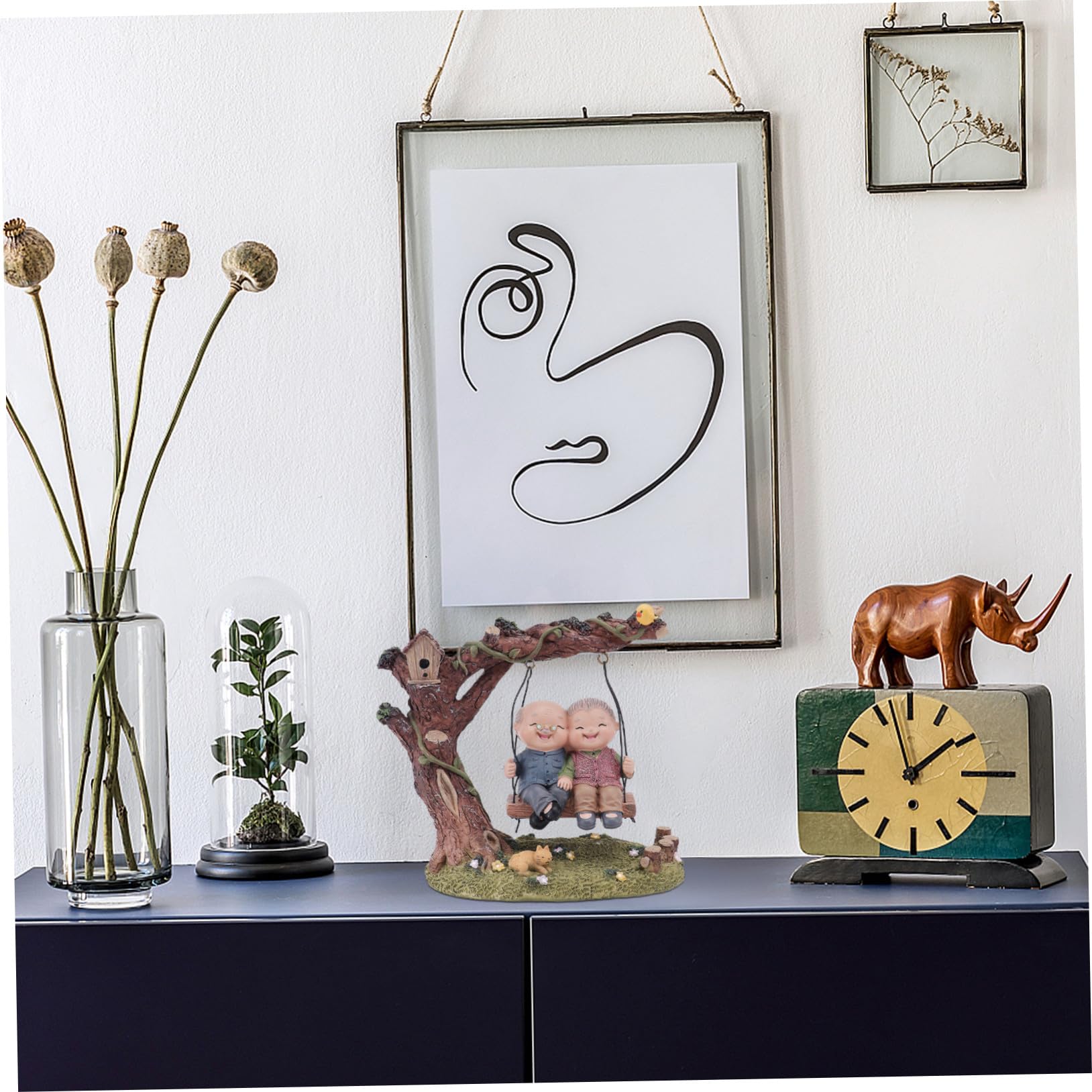 Figur Farbe Jubiläumsgeschenk als Zufällige Hochzeits mit Handgefertigtes Kunstharz Ornament Paar für Exquisiter Form Heimdekoration
