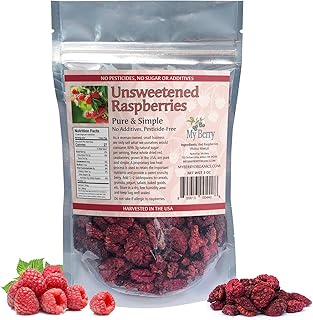 Unsweetened Dried Raspberries | USA Grown | No Added Sugar/Additives | 3oz | Woman-Owned Small Business
