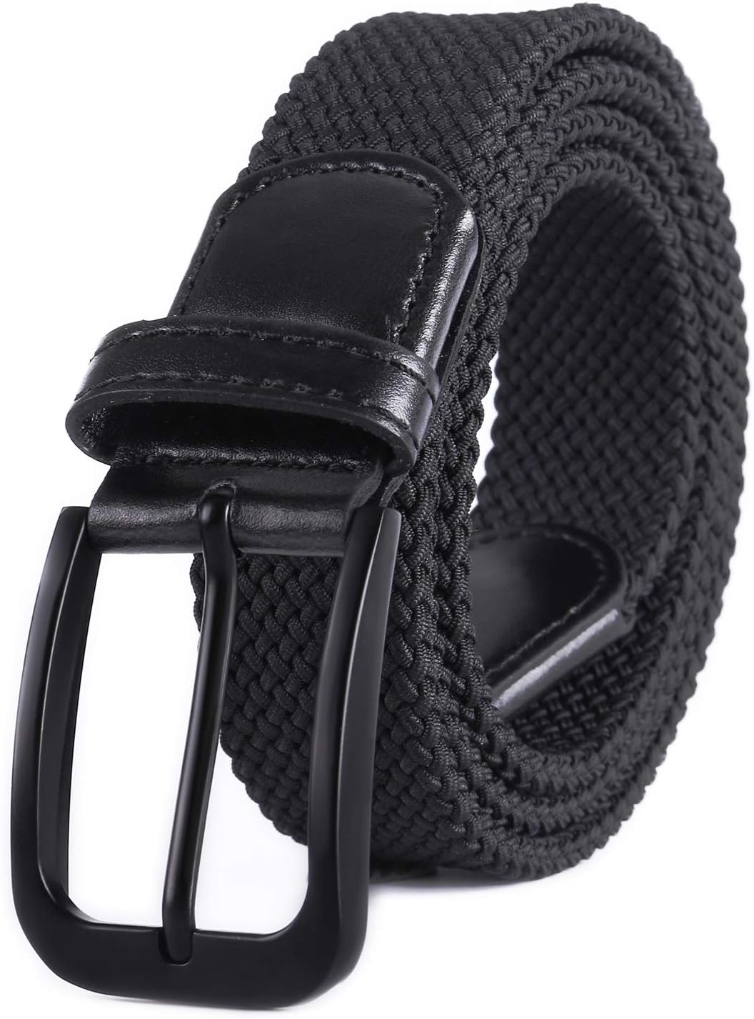 WeifertBelt for Men Braided Stretch Belt/No Holes Elastic Fabric Woven Belts