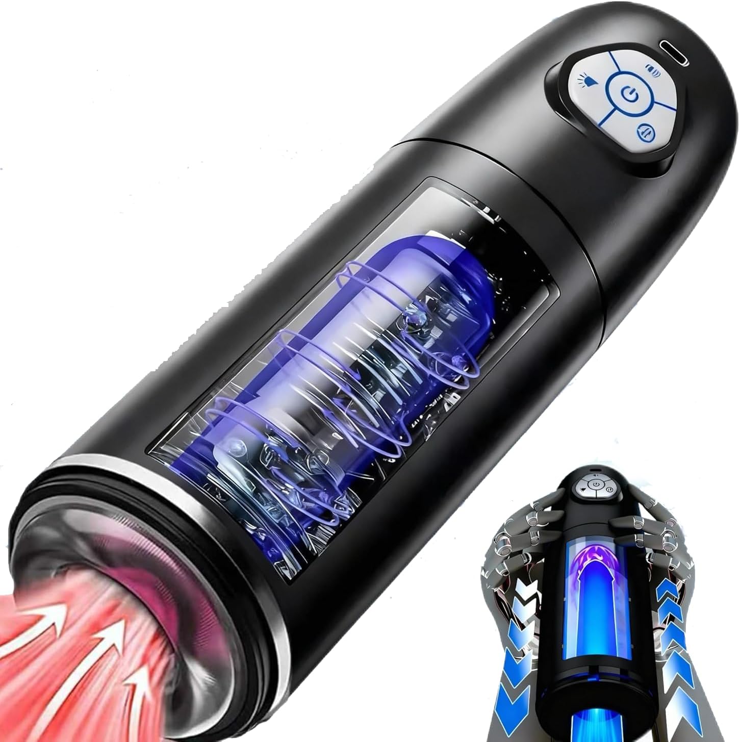 2026 Rechargeable IPX7 Waterproof Mansculpt Newman Private Novelty Wave Therapy Device,Restoring Vitality, Multiple Modes,Men Gifts K1 (Black 1)