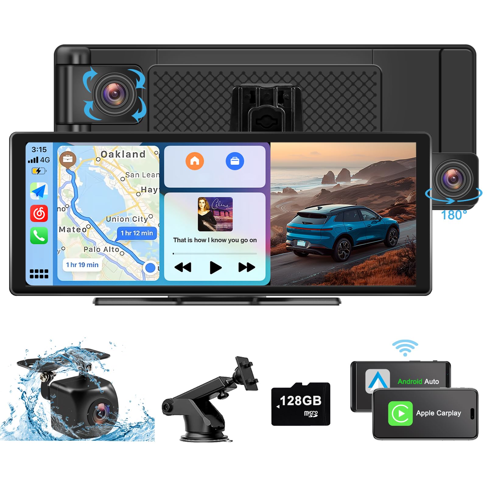 Apple - pcmobileさん専用 Amazon.com: Wireless Portable Apple Carplay Screen for Car