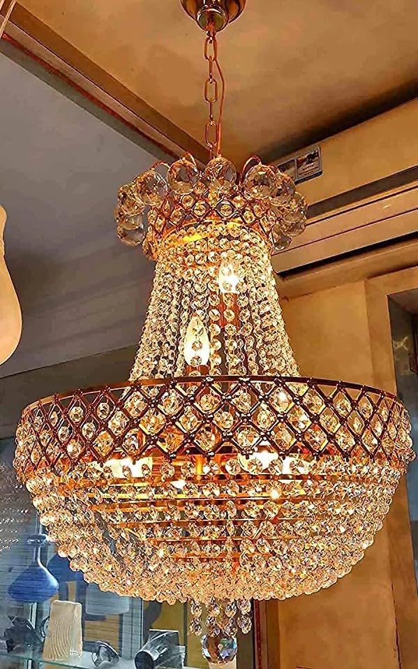 Buy H M HANDICRAFTS Chandelier Round Jhumar Ceiling Lamp for Home Roof ...