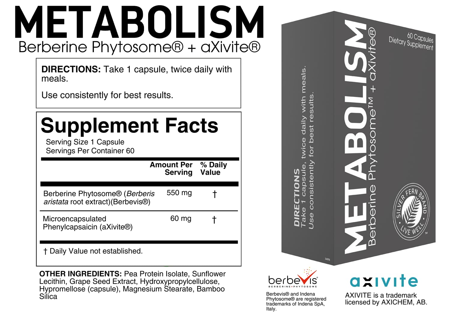 Silver Fern Brand Metabolism Supplement 60 Capsules — Amazon image 3