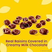 Vista 3 de Raisinets, pasas cubiertas de chocolate oscuro de California, caja de caramelos de cine, 3.1 oz cada una, paquete a granel de 15