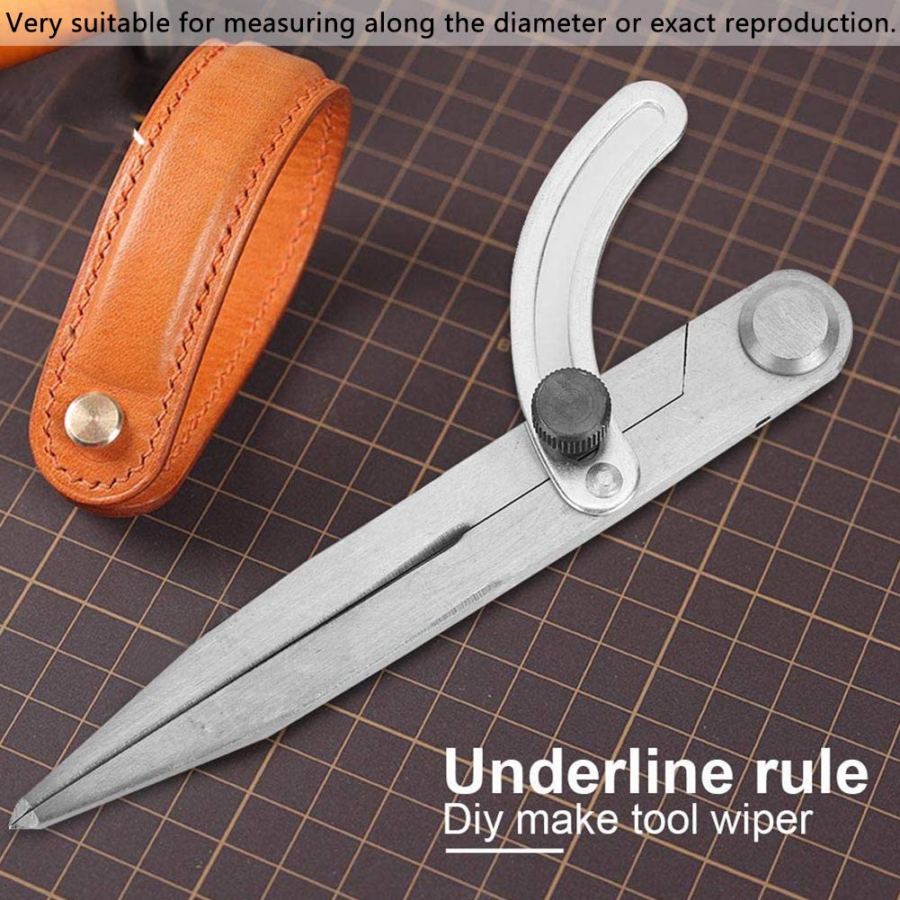 Compasso Regolabile In Acciaio - 20.3 Cm, Per Legno E Pelle - Foto 3